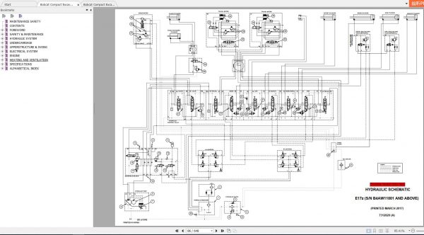 Bobcat Compact Excavator E17 E17z Service Manuals 3