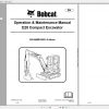 Bobcat Compact Excavator E25 Operation Maintenance Manuals 1