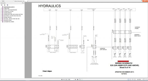 Bobcat Compact Excavator E25 Service Manual6989691 3
