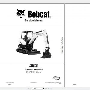 Bobcat Compact Excavator E34 Service Manual7362447 1