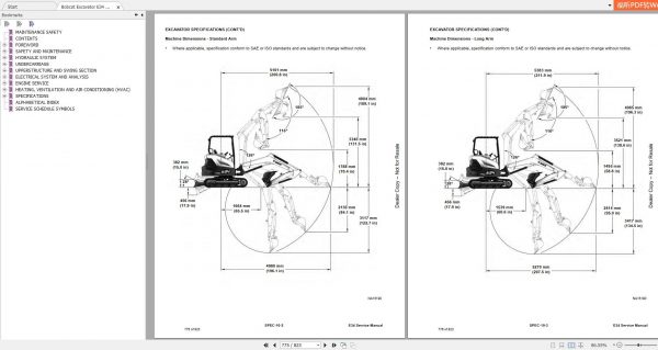 Bobcat Compact Excavator E34 Service Manual7362447 4