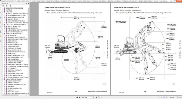Bobcat Compact Excavator E35 Operation Maintenance Manuals 4