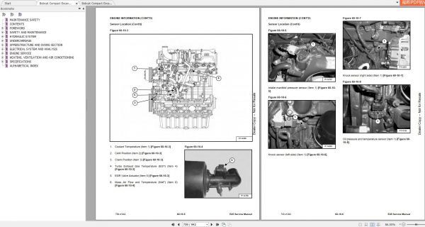 Bobcat Compact Excavator E45 Service Manuals 4