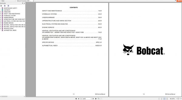 Bobcat Compact Excavator E55 Service Manual6990093 2