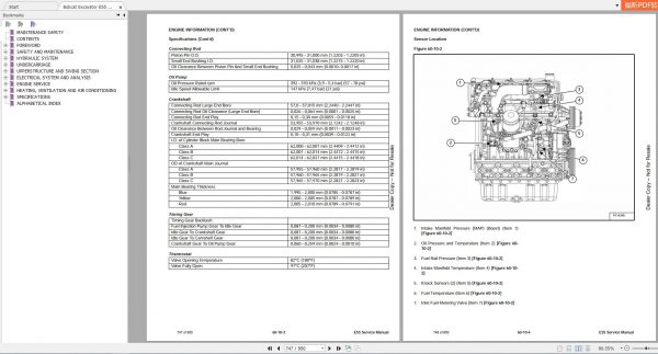 Bobcat Compact Excavator E55 Service Manual6990728 4
