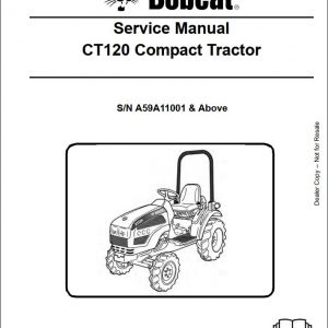 Bobcat Compact Tractor CT120 Service Manual6986523 1