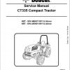 Bobcat Compact Tractor CT335 Service Manual6987078 1