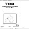 Bobcat Concrete Mixer Concrete Pump Operation Maintenance Manuals 2