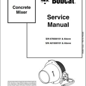 Bobcat Concrete Mixer Service Manual6900884 1
