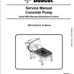Bobcat Concrete Pump Service Manual6903713 1