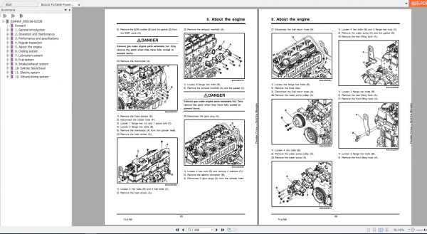 Bobcat Diesel Engine D24 DIPP Service Manual7270395 3