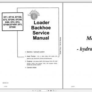 Bobcat EarthForce Loader Bachkhoe Service Manual6902466 1