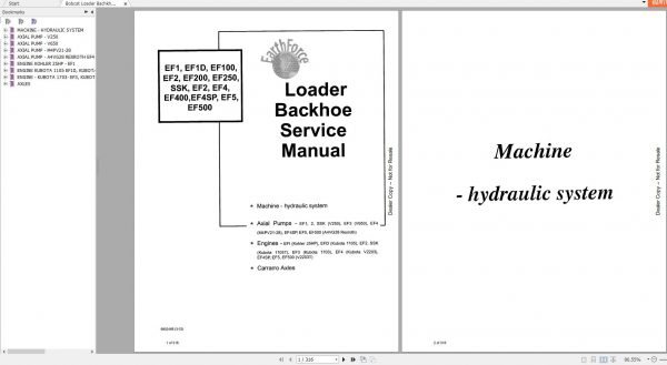 Bobcat EarthForce Loader Bachkhoe Service Manual6902466 1