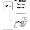 Bobcat Excavator 316 Service Manual6902285 1