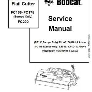 Bobcat Flail Cutter FC155 FC175 FC200 Service Manual6903303 1