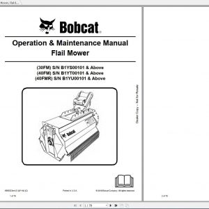 Bobcat Flail Mower Operation Maintenance Manuals 1