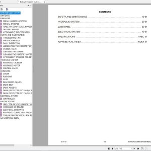 Bobcat Forestry Cutter FRC150 Service Manual6987118 1