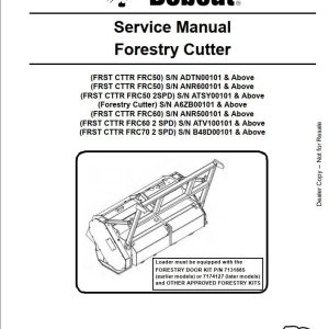Bobcat Forestry Cutter FRC50 Service Manual6904962 1