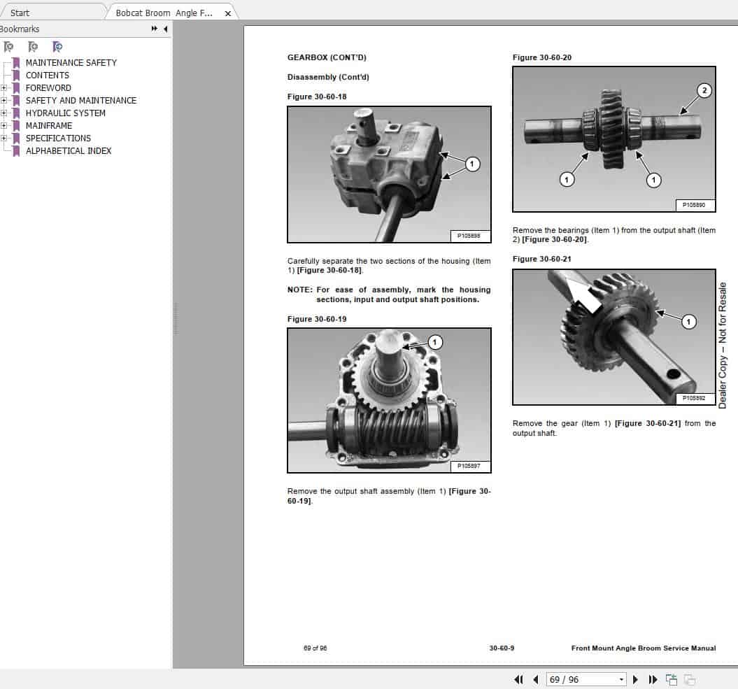 Bobcat Front Mount Angle Broom FMAB Service Manual_6990282