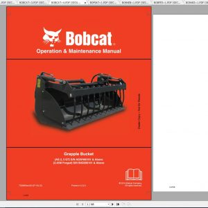 Bobcat Grapple Operation Maintenance Manuals 1