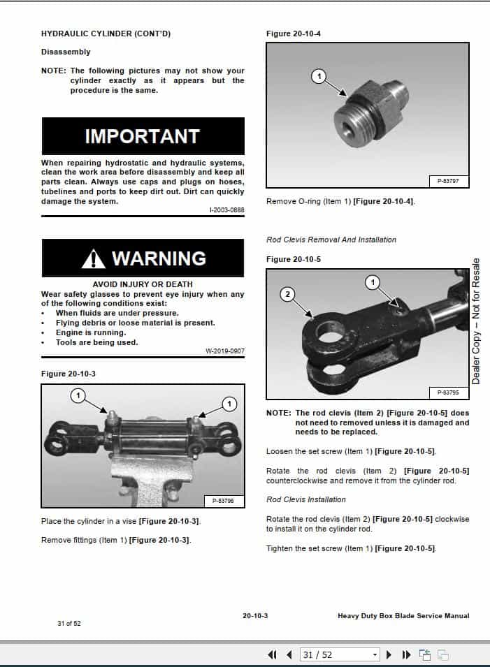 Bobcat Heavy Duty Box Blade Service Manual6987242 2