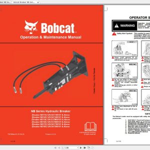 Bobcat Hydraulic Breaker HB Series Operation Maintenance Manuals 1