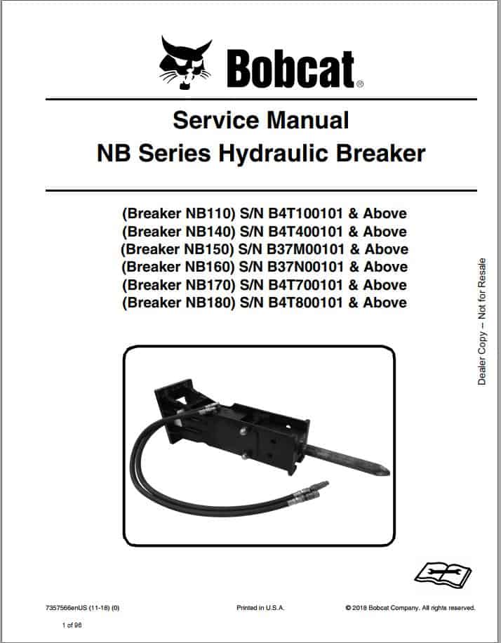 Bobcat Hydraulic Breaker NB Series Service Manual7357566 1