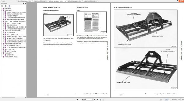 Bobcat Landplane Operation Maintenance Manuals 4