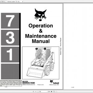 Bobcat Loader 7230 Series Operating Maintenance Manuals 1