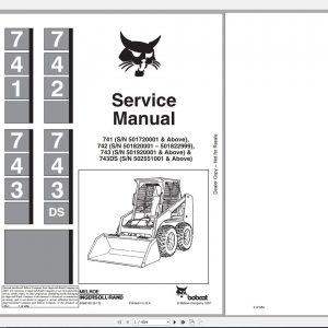Bobcat Loader 741 742 743 743DS Service Manual6566109 1