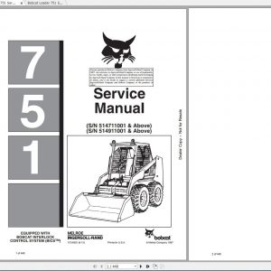 Bobcat Loader 751 Service Manuals 1