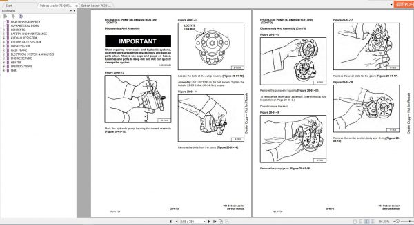 Bobcat Loader 763HF Service Manuals 4