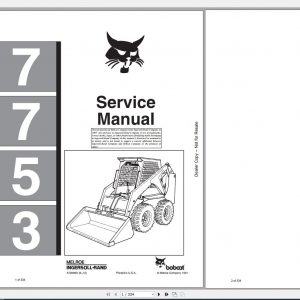 Bobcat Loader 7753 Service Manual6720899 1