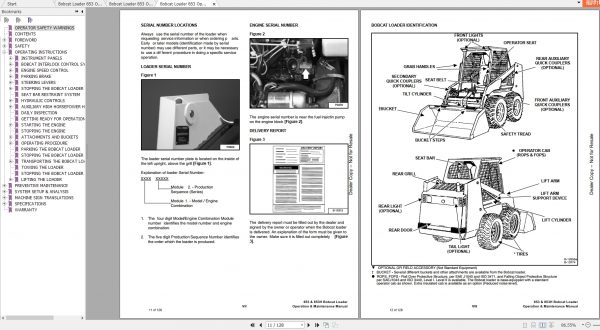 Bobcat Loader 853H Operation Maintenance Manuals 3