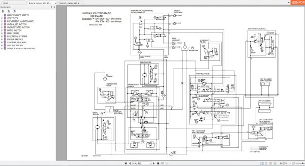 Bobcat Loader 853 853H Service Manuals 3