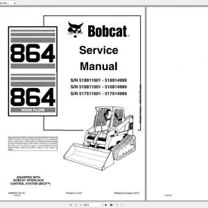 Bobcat Loader 864 HF Service Manuals 1