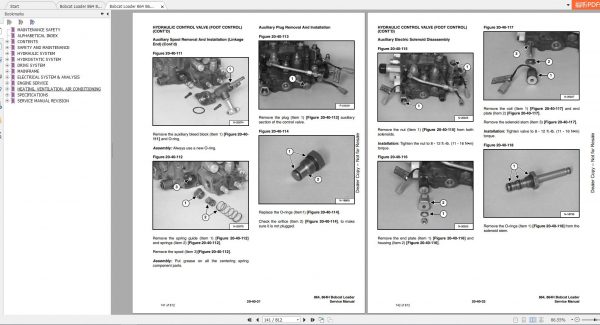 Bobcat Loader 864 HF Service Manuals 4