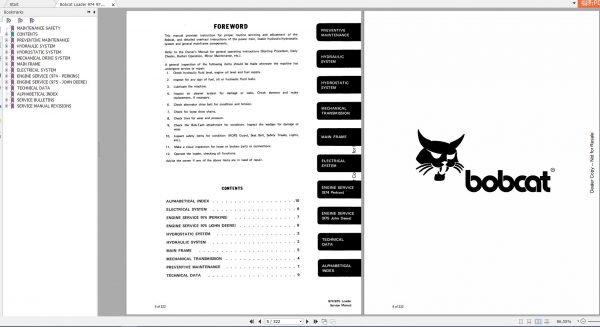 Bobcat Loader 974 975 Service Manual6556214 2