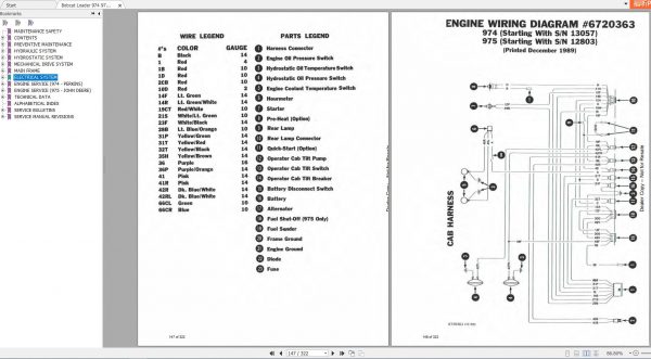 Bobcat Loader 974 975 Service Manual6556214 4