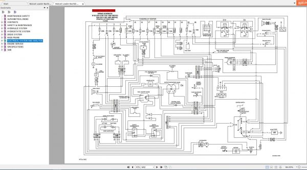 Bobcat Loader Bachkhoe B100 Service Manuals 3