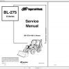Bobcat Loader Bachkhoe BL275 Service Manuals 1