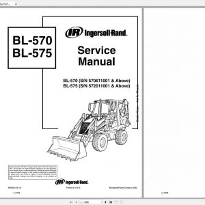 Bobcat Loader Bachkhoe BL570 BL570 Service Manuals 1