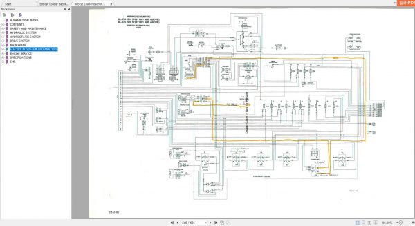 Bobcat Loader Bachkhoe BL570 BL570 Service Manuals 3