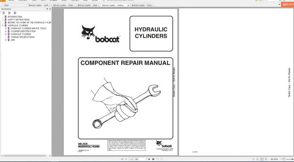 Bobcat Loader Componen Repair Manuals 4