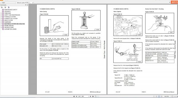 Bobcat Loader MT85 Service Manual7274811 4