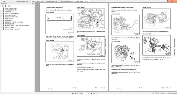 Bobcat Loader T190 Service Manuals 4
