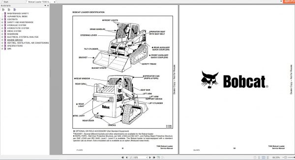 Bobcat Loader T200 Turbo Service Manual6901397 3