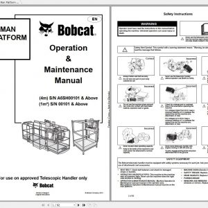 Bobcat Man Platform Operation Maintenance Manuals 1
