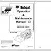 Bobcat Mini Loader MT502 MT80 Operaton Maintenance Manuals 1