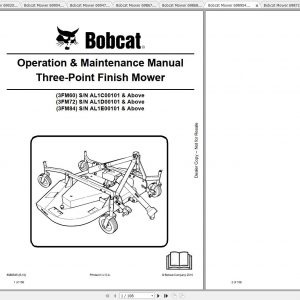 Bobcat Mower Operation Maintenance Manuals 1